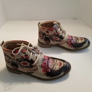 Goby Boots Sugar Skull US 6.5